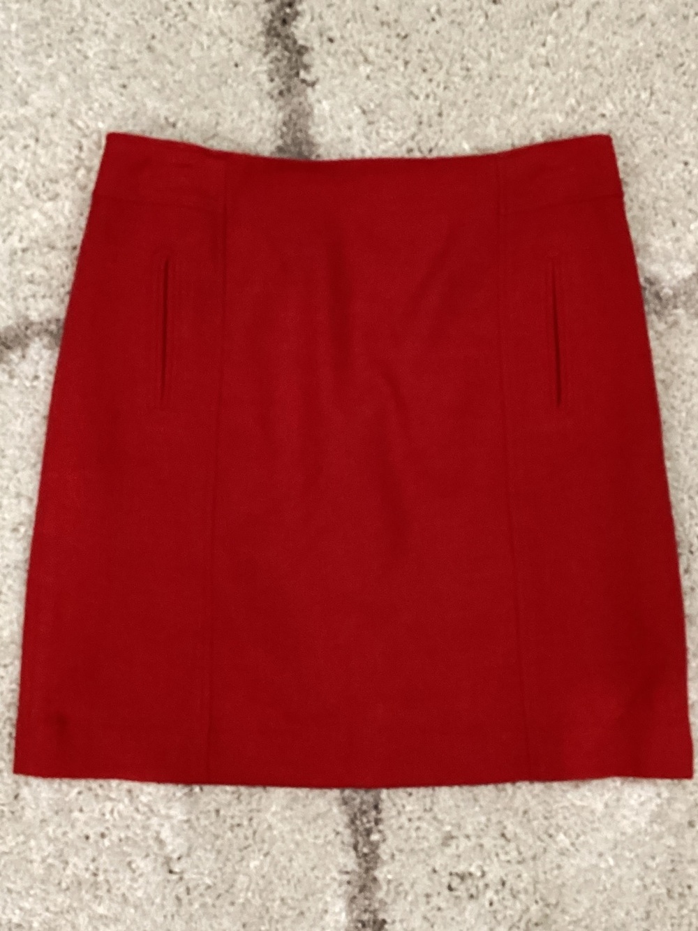 Talbots Red Mini Pencil Skirt